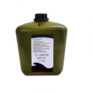 Black quick-drying ink, resistant to fuel and hydraulic fluid  used for Domino inkjet printer IC-2BK128