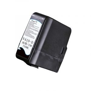China made alternative Black V410-D makeup solvent with chip make up cartridge  for Videojet inkjet printer