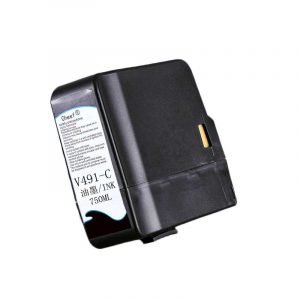 China made alternative yellow V491-C makeup solvent with chip make up cartridge  for Videojet inkjet printer