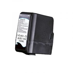 Alcohol-based acetone black ink V540-D makeup solvent with chip make up cartridge  for Videojet inkjet printer