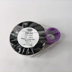  Spare Part V2E-070  Cheef Ribbon 33mm×600m carbon black edge pressed mixed base WR For Cheef  Printer