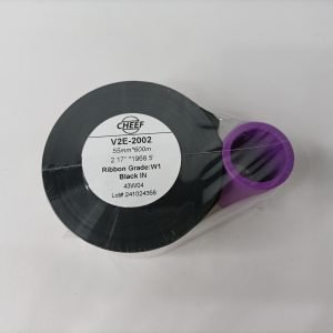 Spare Part V2E-2002 Cheef Ribbon 55mm × 600m Carbon Black Edge Pressure Reinforced Mixed Base SWR For Cheef Printer