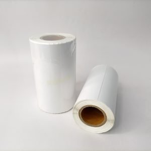 Custom 140×140mm Copperplate label paper Barcode Label  for Packaging and Inkjet Sticker，500 sheets per roll