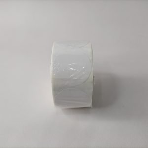 Custom 45×45mm circle Copperplate label paper Barcode Label  for Packaging and Inkjet Sticker，1000 sheets per roll